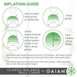 Gaiam Balance Ball Chair with Stability Ball & Pump