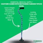Stylish Offset Cane with Big Foot Tip