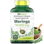 Moringa Capsules 10,000 mg - Green Superfood Supplement