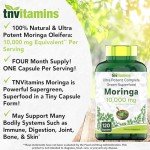 Moringa Capsules 10,000 mg - Green Superfood Supplement