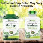 Moringa Capsules 10,000 mg - Green Superfood Supplement