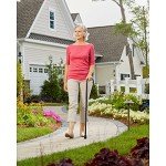 Carex Walnut Finish Walking Cane for All Users
