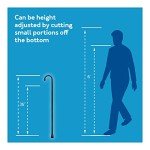 Carex Walnut Finish Walking Cane for All Users