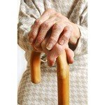 Carex Walnut Finish Walking Cane for All Users