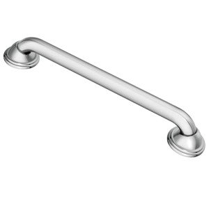 Designer 24-Inch Chrome Grab Bar for Safety