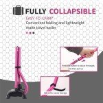 Light Pink Adjustable Quad Cane for Pain Relief