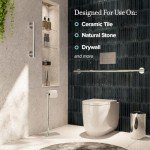 Gatco Latitude II 24" Chrome Bathroom Grab Bar