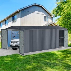 Large 20x10 FT Metal Outdoor Storage Shed
