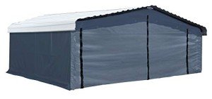 Spacious 20' x 20' Galvanized Steel Carport