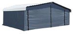 Spacious 20' x 20' Galvanized Steel Carport