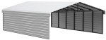Compact Steel Carport Kit with Enclosure, 20' x 29