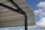 Spacious 20' x 20' Galvanized Steel Carport