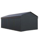 Heavy-Duty Portable Carport Shelter 12x20 ft