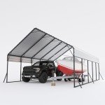Oversized Metal Carport for 2 Cars and More