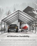Oversized Metal Carport for 2 Cars and More