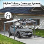 Heavy Duty Metal Carport Kit for Car and Boat