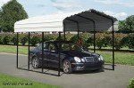 Galvanized Steel Carport Kit - Compact 10' x 29