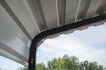 Charcoal 12' x 20' Steel Carport with Enclosure