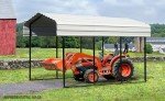 Galvanized Steel Carport Kit - Compact 10' x 29