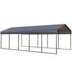 Heavy-Duty 12x25 ft Carport Canopy Shelter
