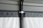Charcoal 12' x 20' Steel Carport with Enclosure