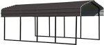 Versatile Heavy-Duty Galvanized Metal Carport Shelter