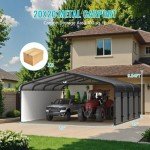 Durable 20x20 Metal Carport for All Weather