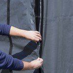 Charcoal 12' x 20' Steel Carport with Enclosure
