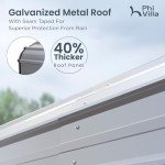 Sturdy 12x20 ft Metal Carport for Vehicles