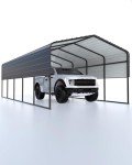 Spacious Heavy-Duty Metal Carport for Vehicles