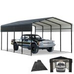 Spacious 13X20 FT Metal Carport for Vehicles