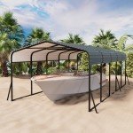 Durable Metal Carport for Tractors and Vehicles