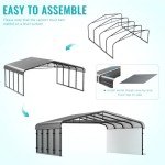 Durable 20x20 Metal Carport for All Weather
