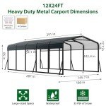 Durable Metal Carport for Tractors and Vehicles