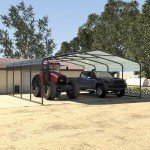 Spacious 20'x20' Metal Carport for Vehicles