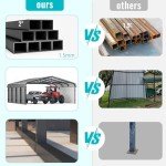 Durable 20x20 Metal Carport for All Weather