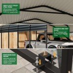Durable Metal Carport for Tractors and Vehicles