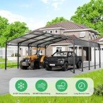 Spacious 20x20 FT Metal Carport Shelter