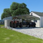Spacious 20'x20' Heavy Duty Metal Carport