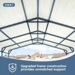 Spacious 20x20 FT Heavy-Duty Metal Carport