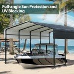 Spacious 13X20 FT Metal Carport for Vehicles