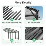 Spacious 20x20 FT Metal Carport Shelter