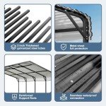 Spacious 20x20 FT Heavy-Duty Metal Carport