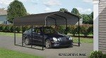 Versatile Heavy-Duty Galvanized Metal Carport Shelter