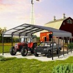 Spacious 20x20 FT Metal Carport Shelter