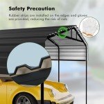 Spacious Heavy-Duty Metal Carport Canopy for Vehicles
