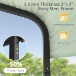 20x20 FT Metal Hardtop Carport Canopy