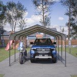 Large Heavy-Duty Metal Carport with Steel Roof