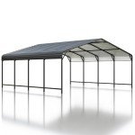 Spacious 20x20 FT Heavy-Duty Metal Carport