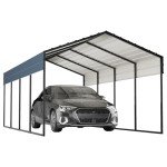 Heavy-Duty Metal Carport Canopy Shelter 10'x20